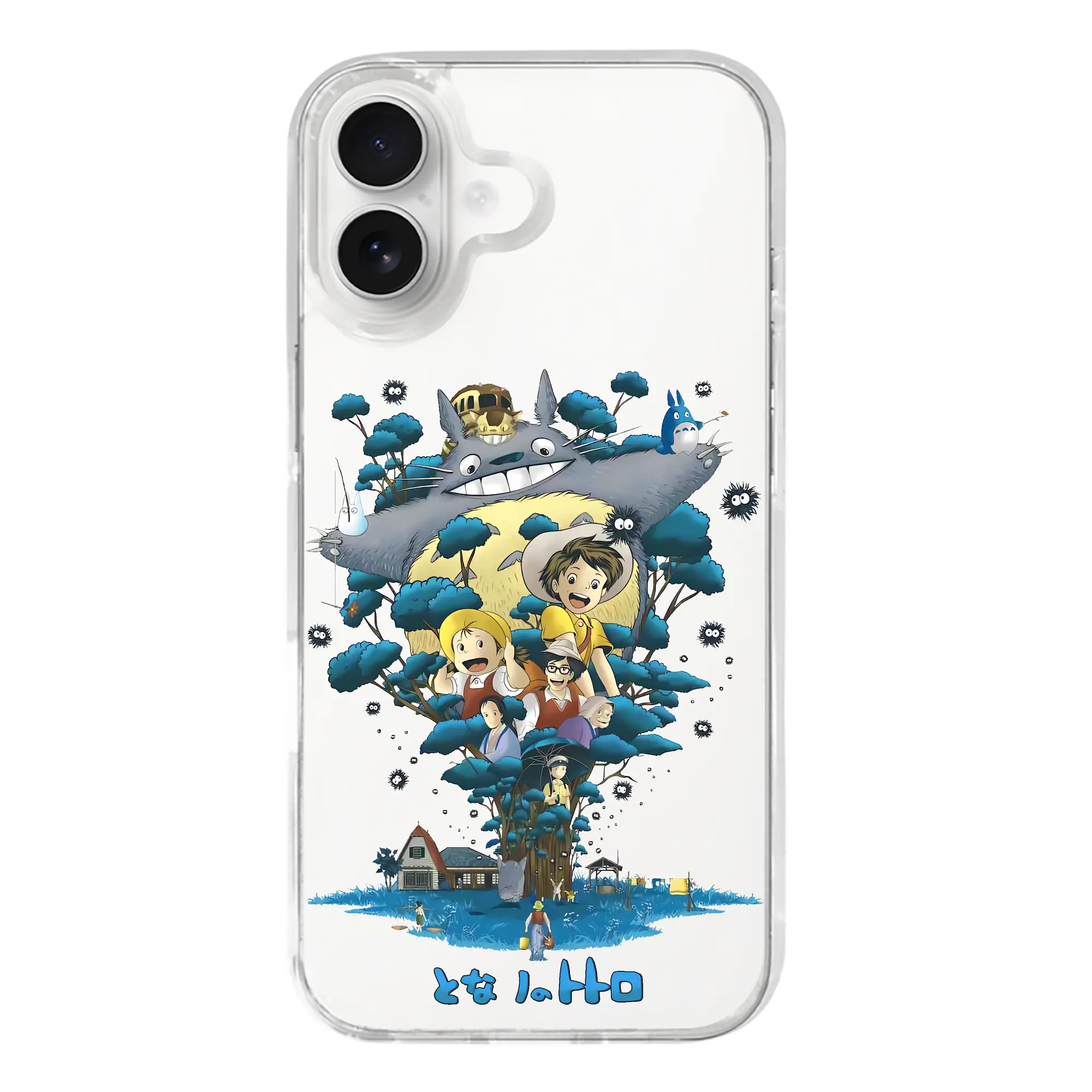 となりのトトロ グッズ トトロ - iPhone 17シリーズ 透明スマホケース – 薄型・耐衝撃・精密フィット保護カバー